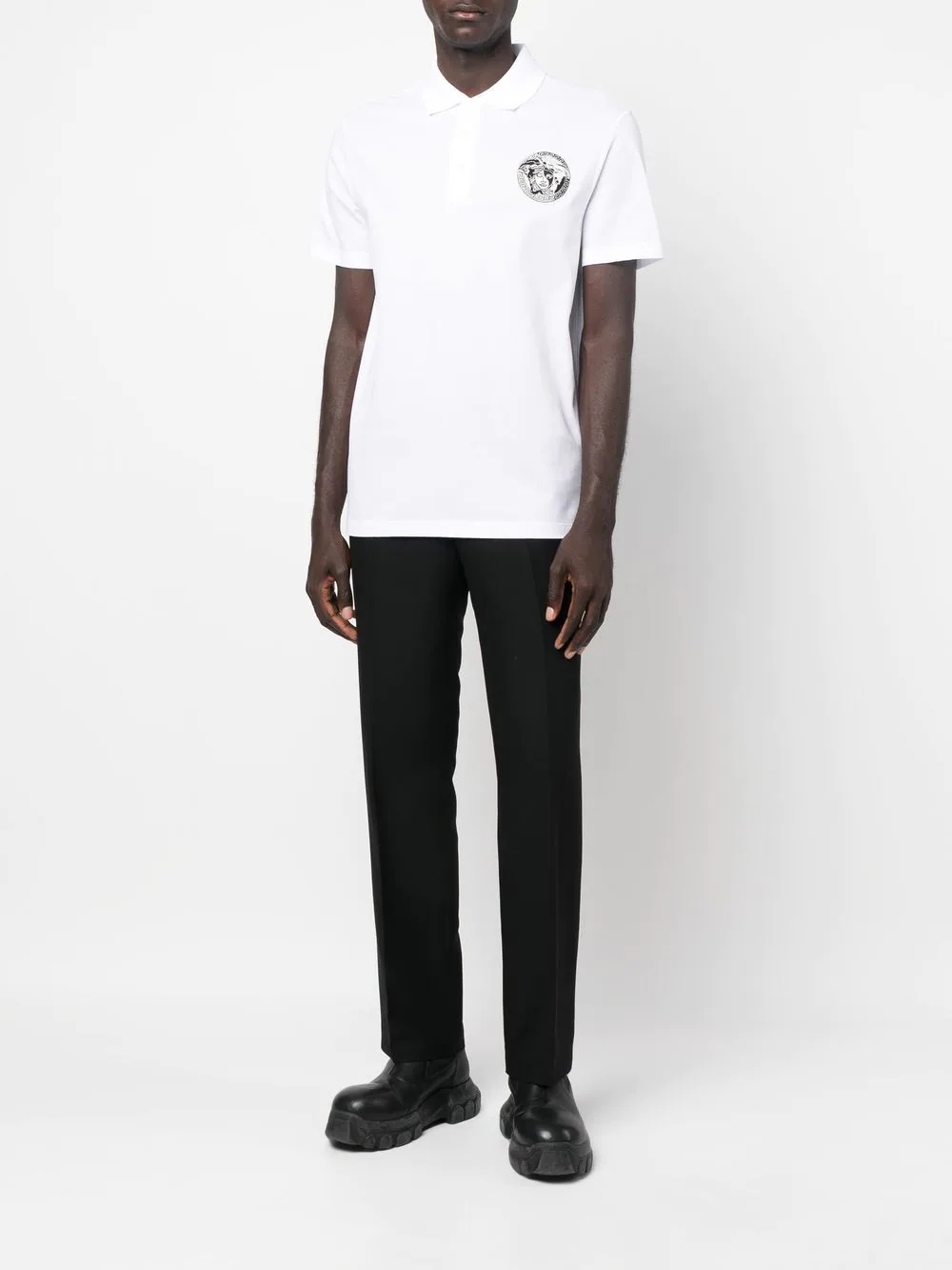 Medusa-patch polo shirt - 2