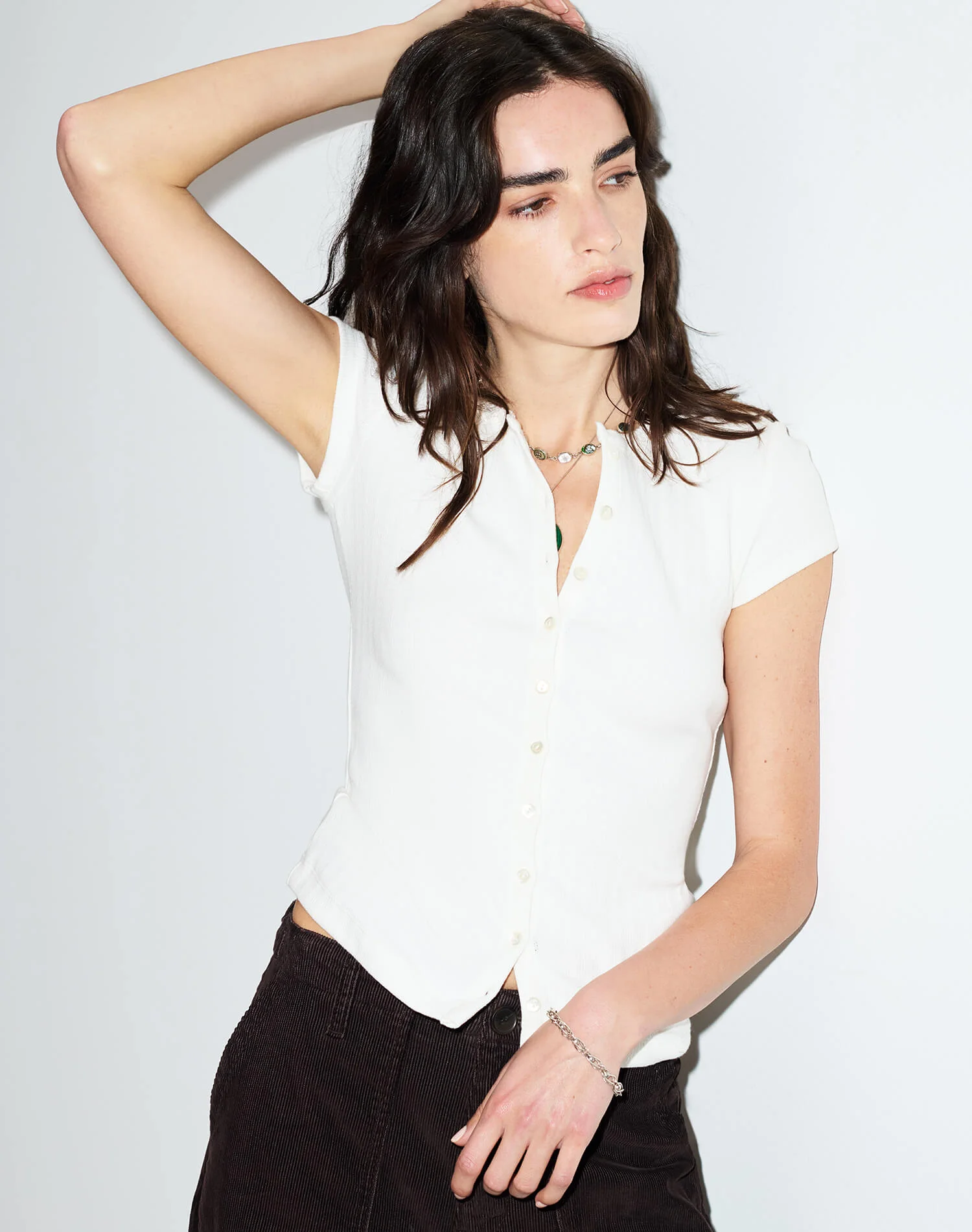 Emmy Short Sleeve - Vintage White - 1
