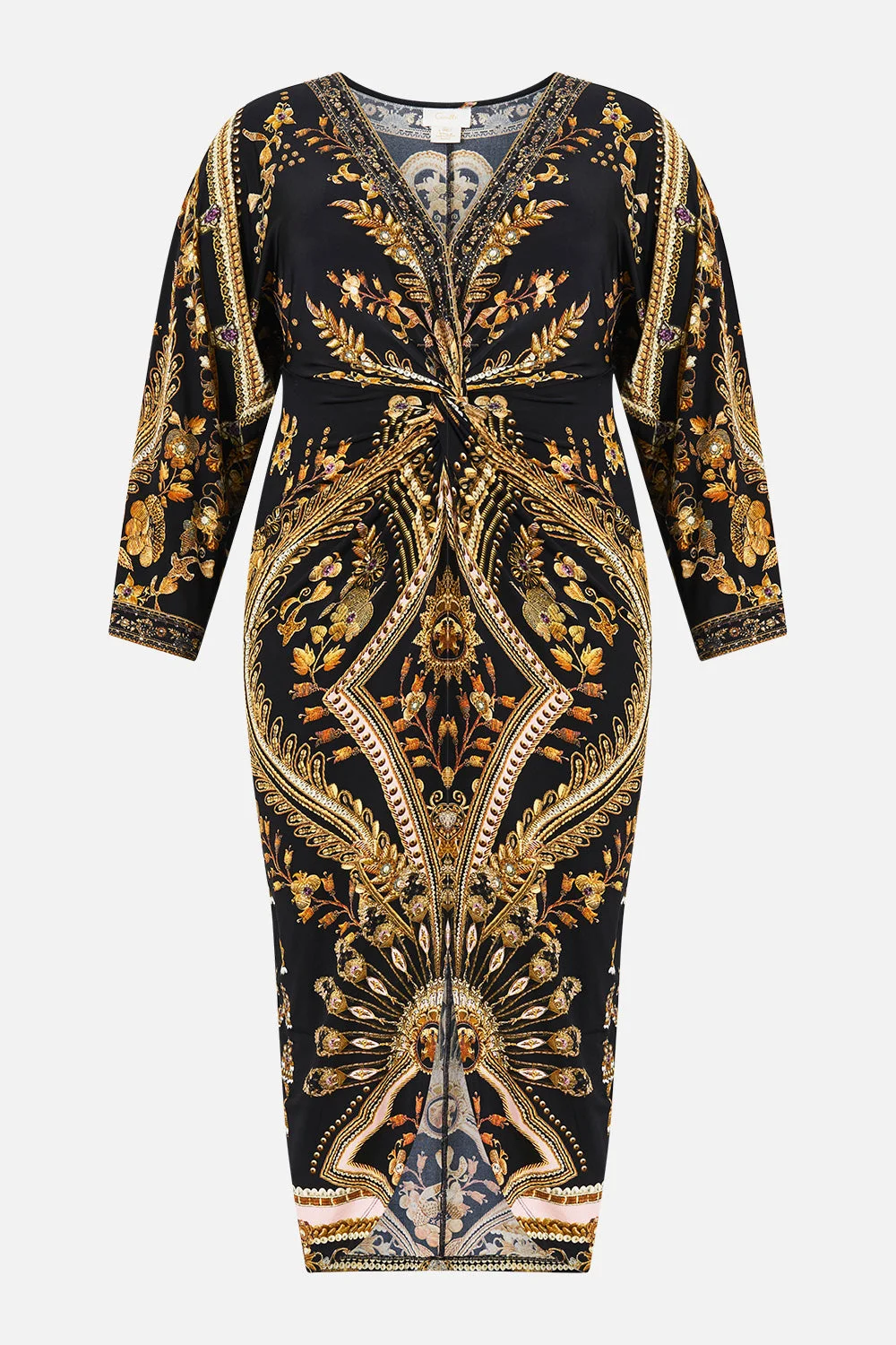 LONG SPLIT FRONT TWIST DRESS TAURUS RISING - 1
