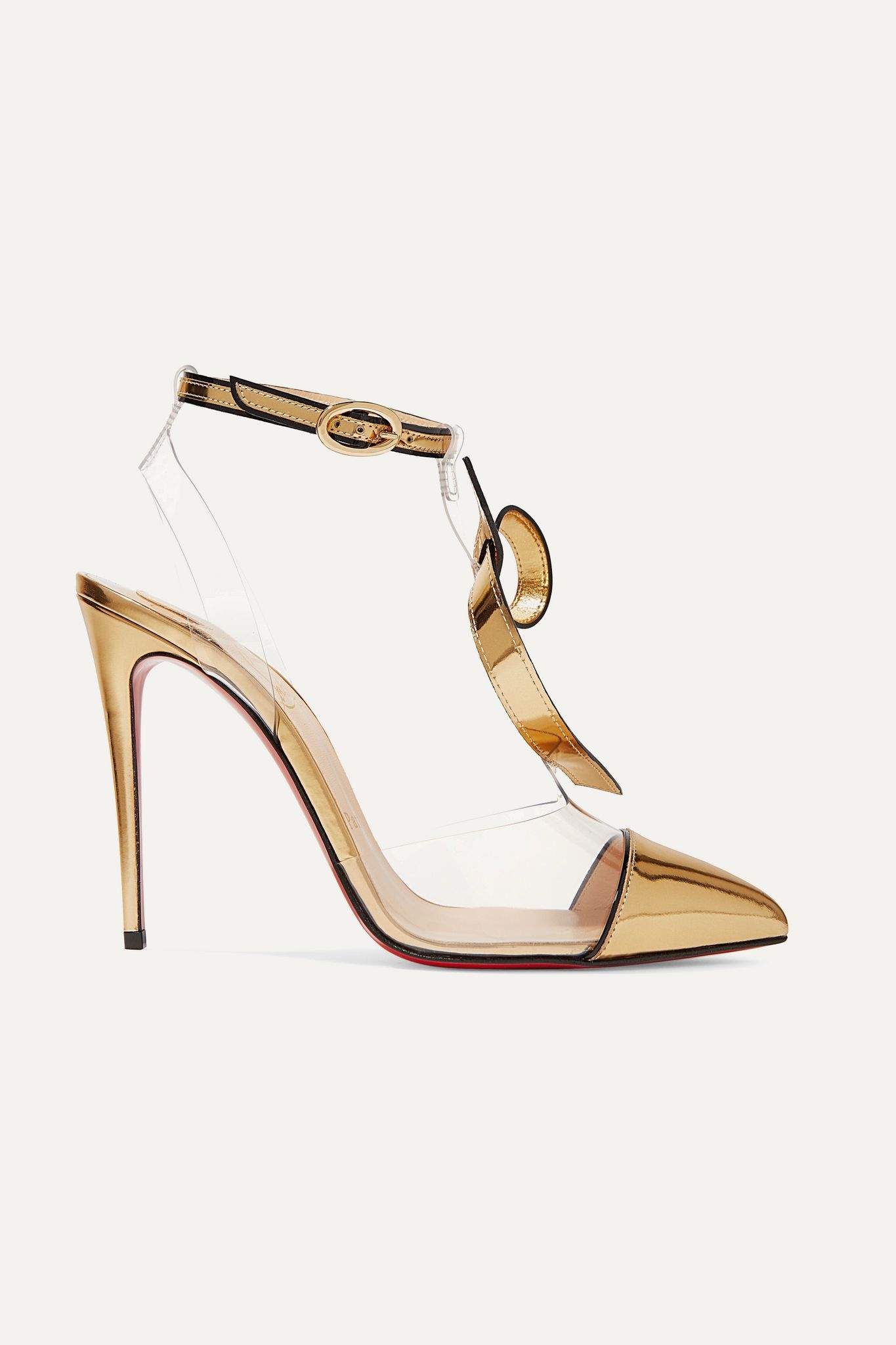 Alta Firma 100 appliquéd PVC and metallic leather pumps - 1