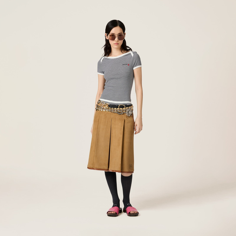 Miu Miu Petit Bateau X Miu Miu ribbed jersey t-shirt outlook