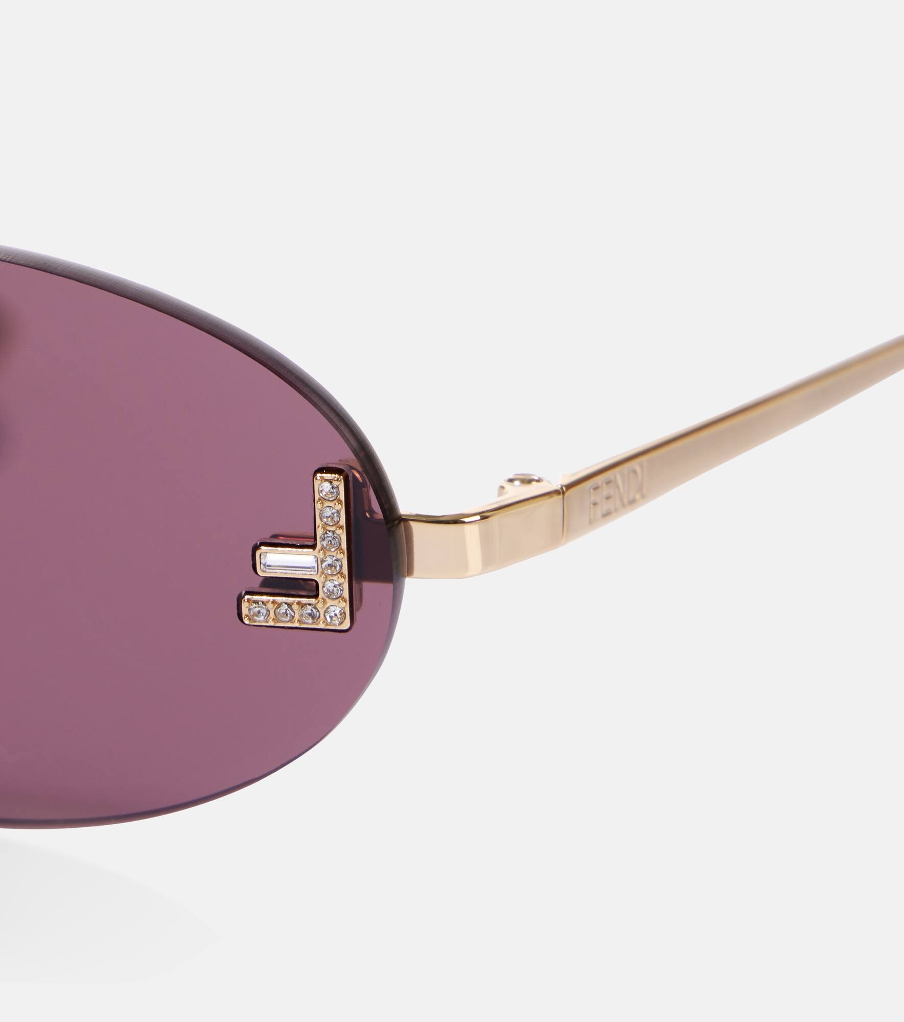 First Crystal oval sunglasses - 2