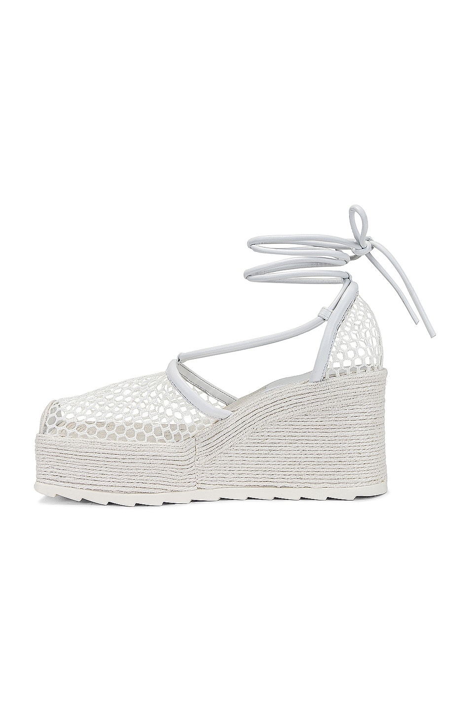 Stretch Lace Up Espadrilles - 5