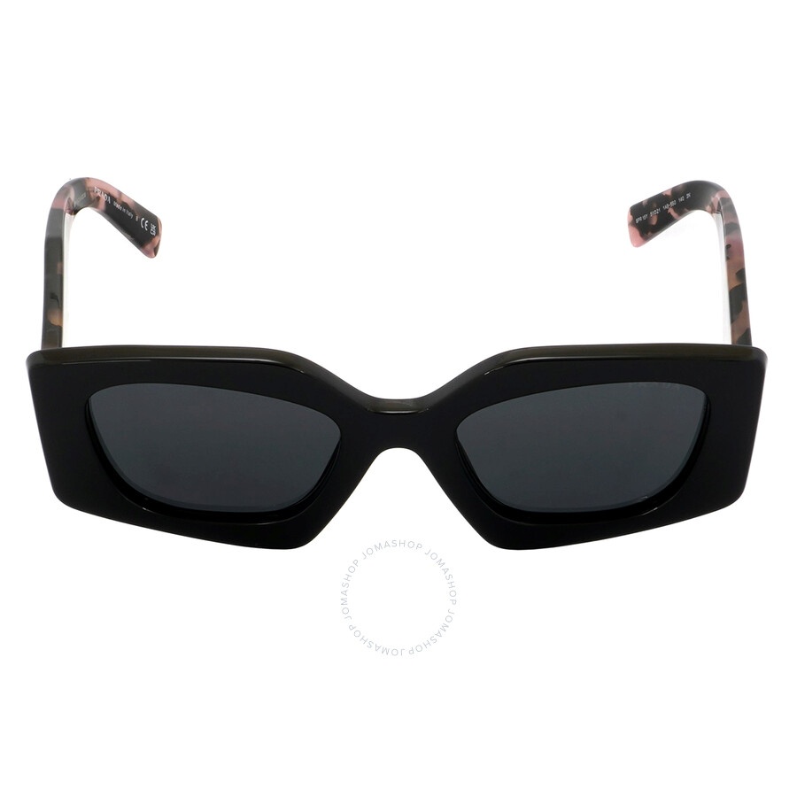 Prada Dark Grey Irregular Ladies Sunglasses PR 15YS 1AB5S0 51 - 1