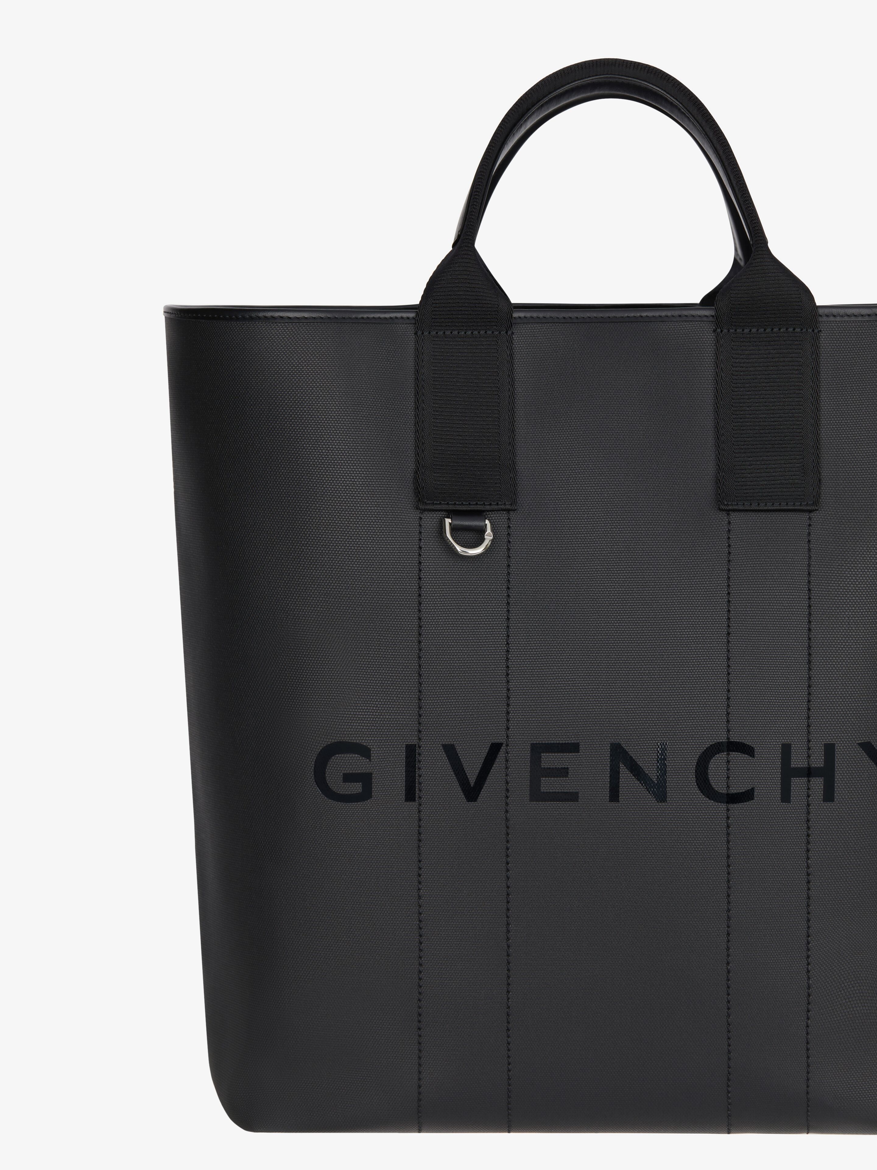 LARGE G-ESSENTIALS TOTE BAG IN COATED CANVAS - 5