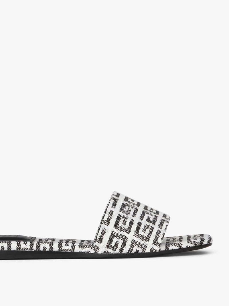FLAT SANDALS IN 4G JACQUARD 6