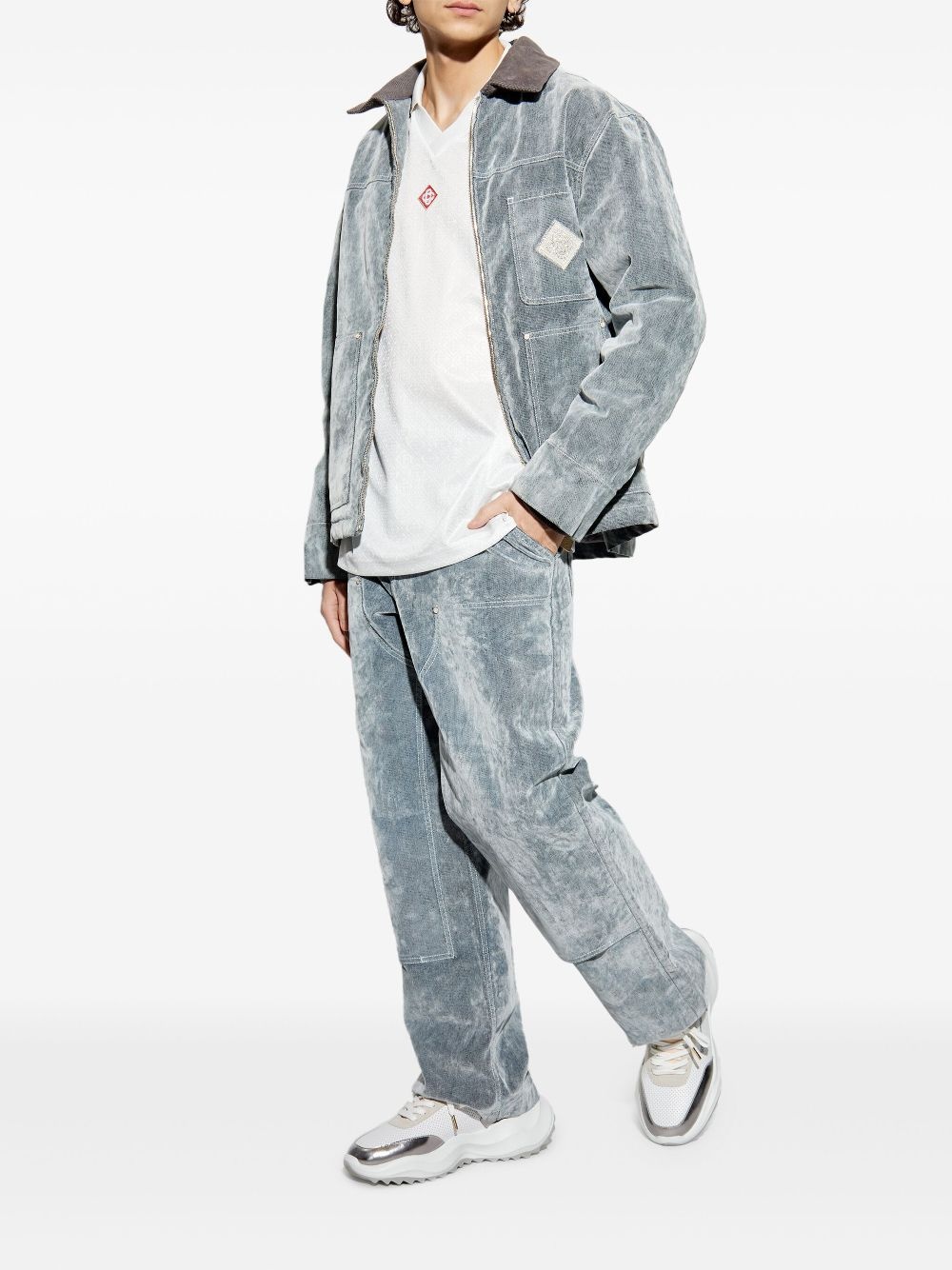 wide-leg corduroy jeans - 2