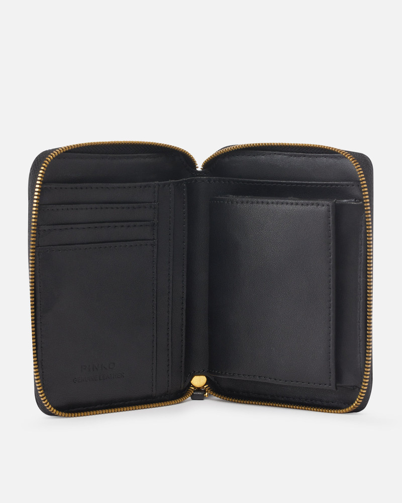 SQUARE QUILTED NAPPA LEATHER ZIP-AROUND PURSE 3