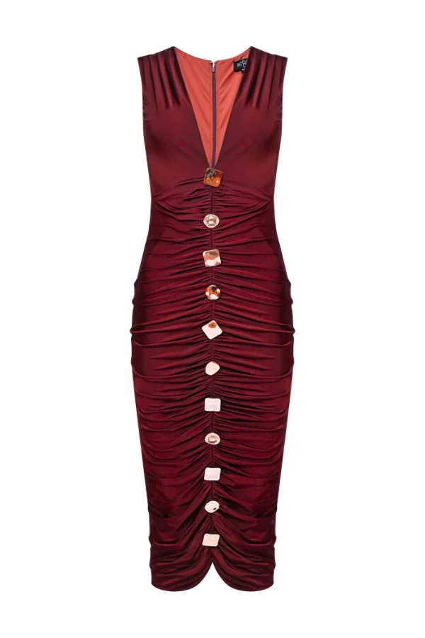 MOONLIT JERSEY MIDI DRESS - 1