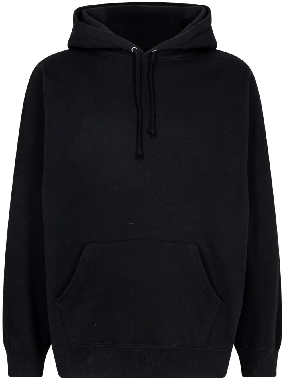 beaded-logo cotton hoodie - 1