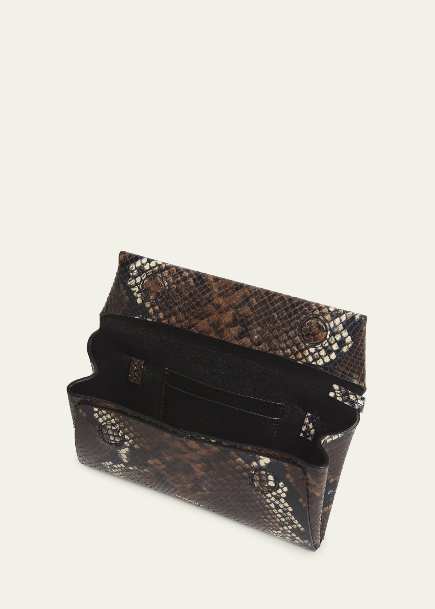 Small Envelope Python-Print Shoulder Bag - 4