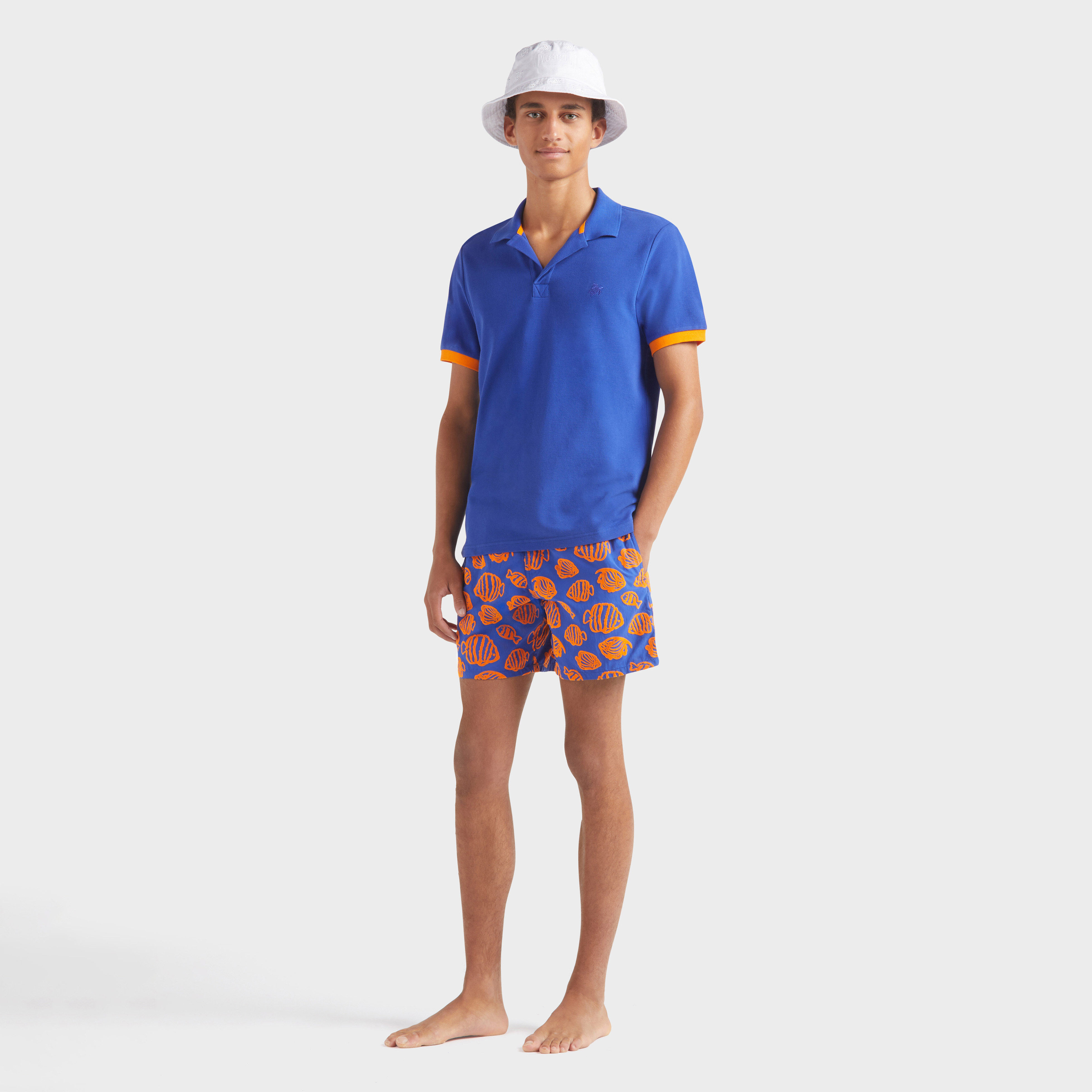 Men Cotton Polo Solid - 5