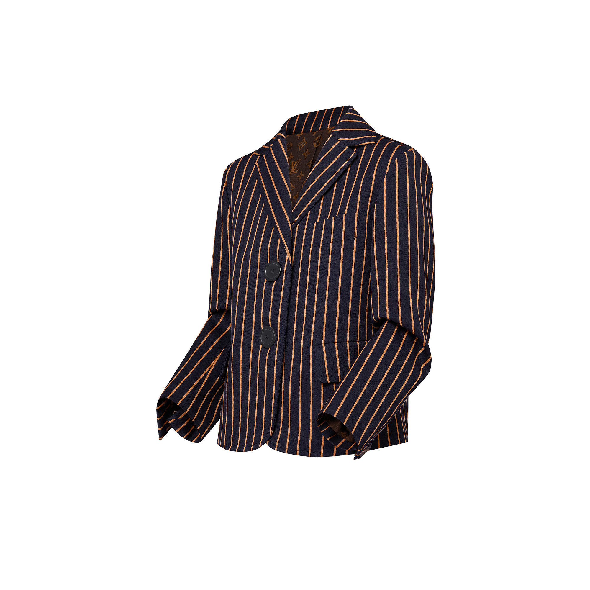 Striped Wool Blazer - 2