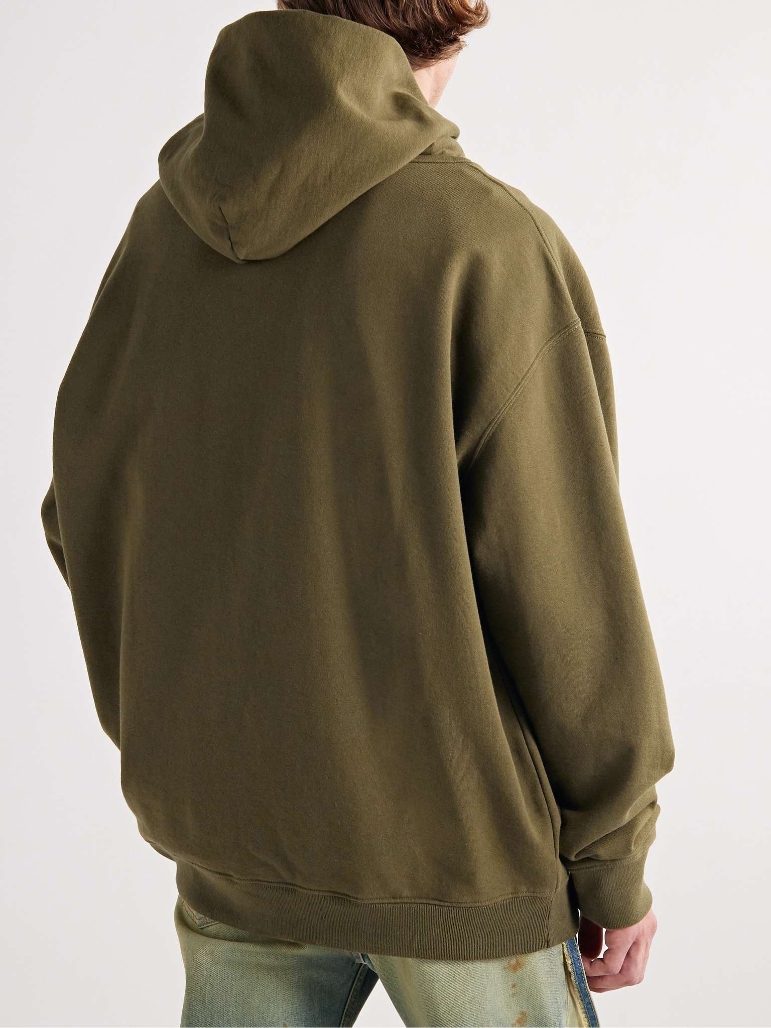 Embroidered Appliquéd Cotton-Jersey Hoodie - 4