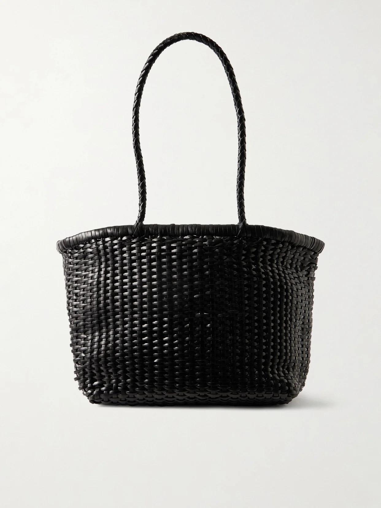 B Weave Small Woven Leather Tote - 1