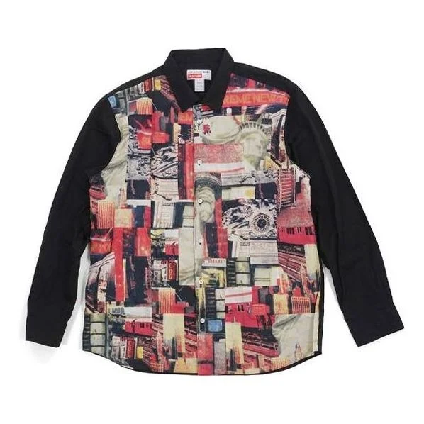 Supreme FW18 X Comme des Garcons Shirt Patchwork Button Up Shirt 'Multicolor' SUP-FW18-408 - 1