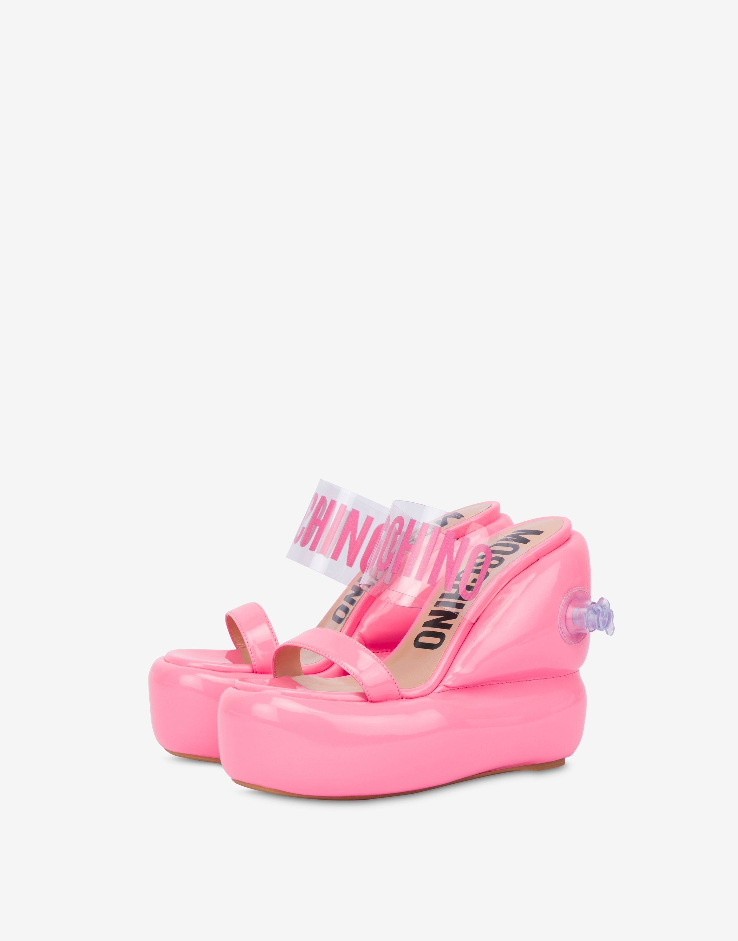 INFLATABLE EFFECT WEDGE SANDALS - 1