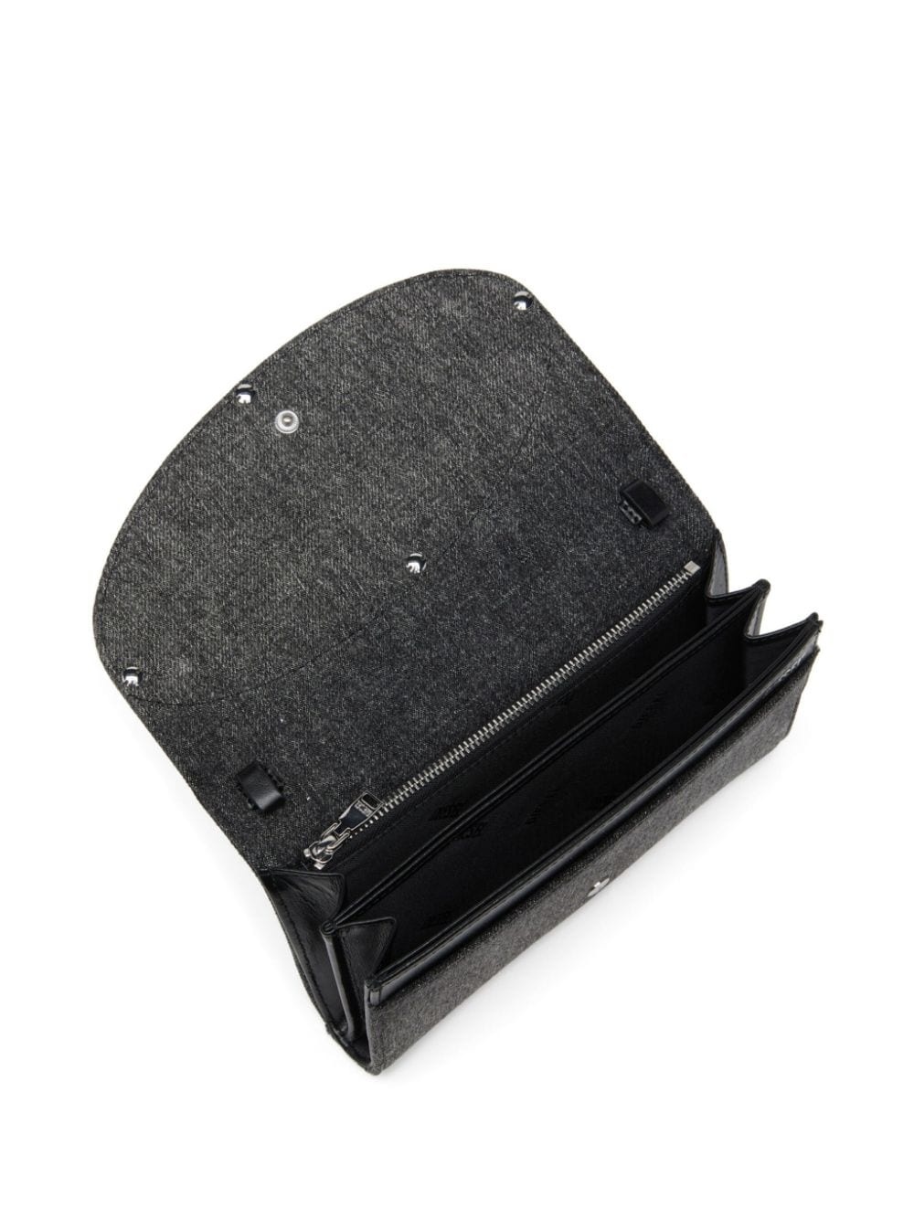 1DR  crystal embellished denim wallet - 4