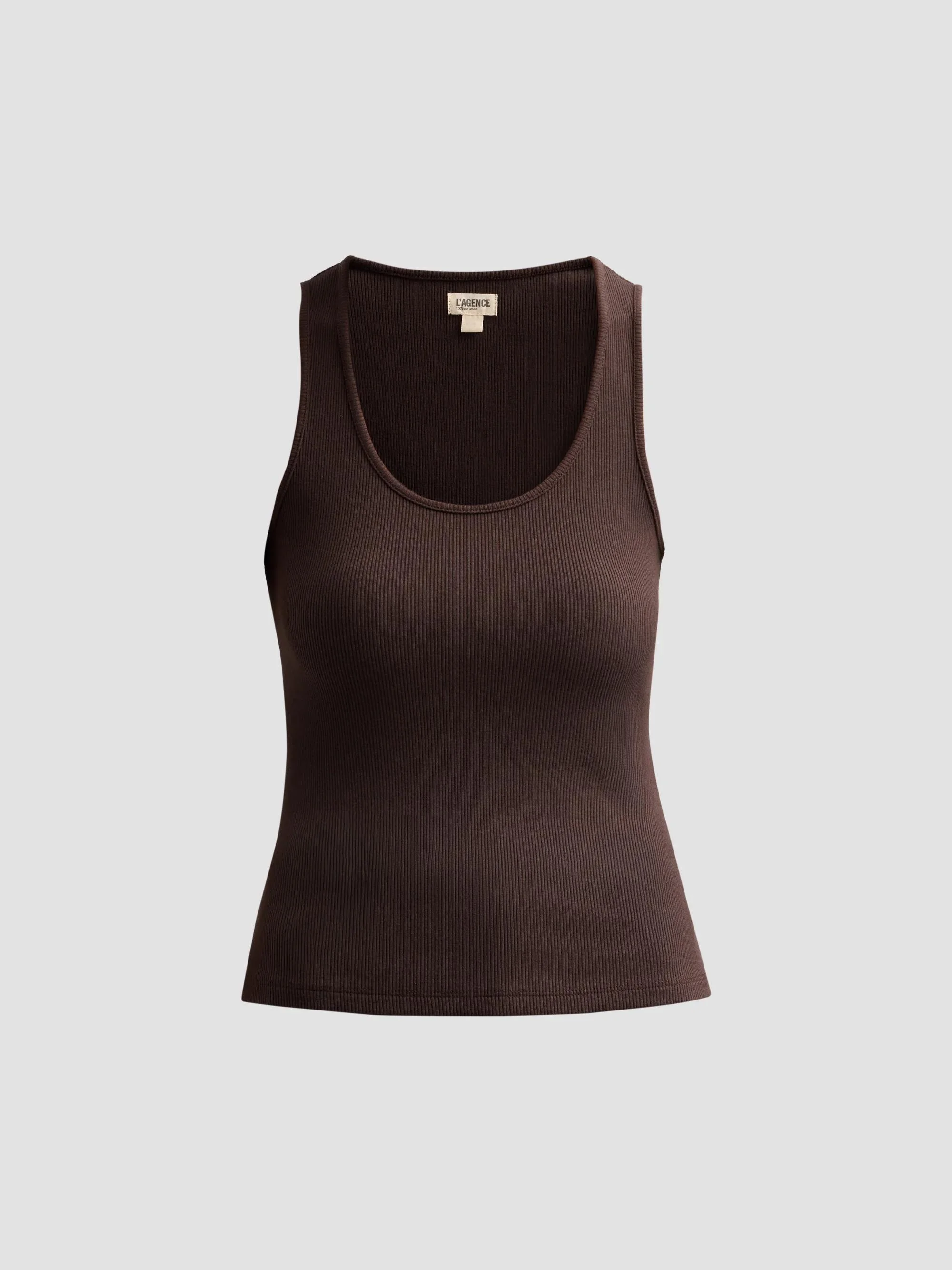 Women's Adira Rib-Knit Tank - Dark Java - 1