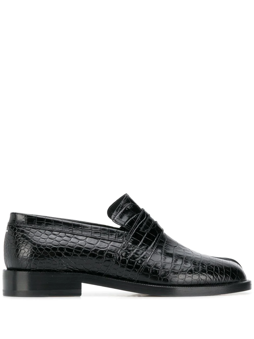 crocodile-effect 25mm Tabi loafers - 1