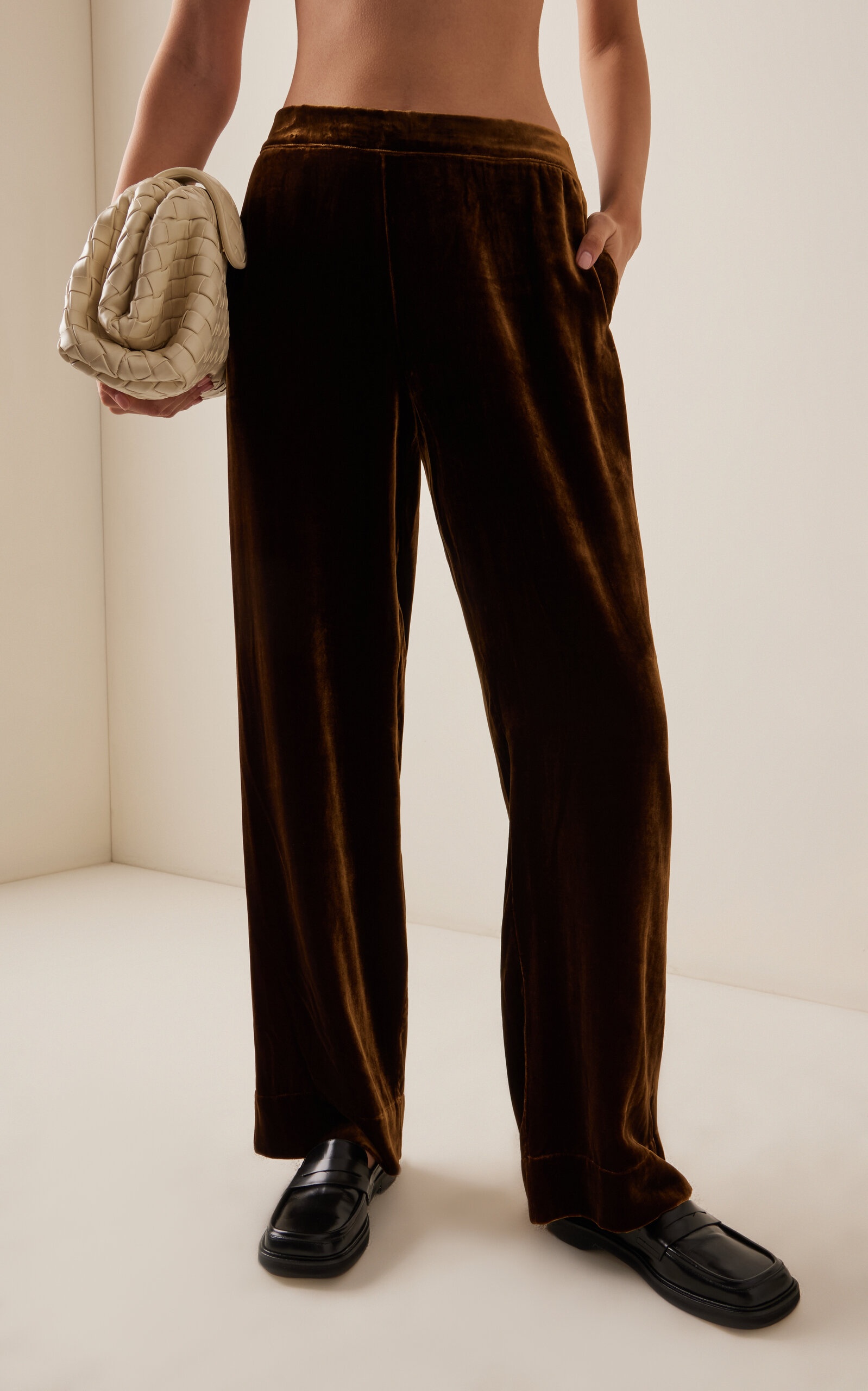 The London Velvet PJ Bottoms brown - 3