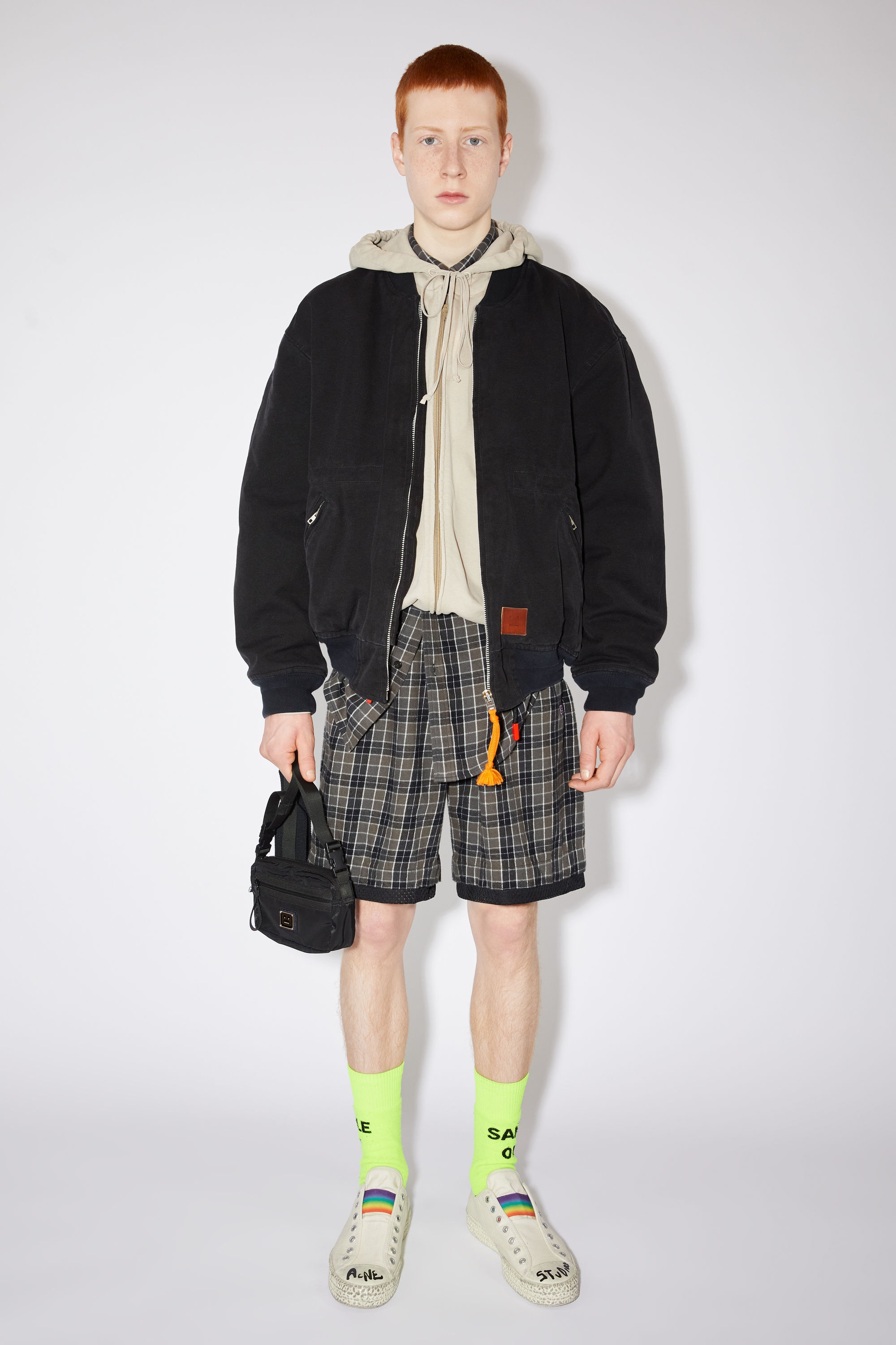 Cotton bomber jacket - Black - 2
