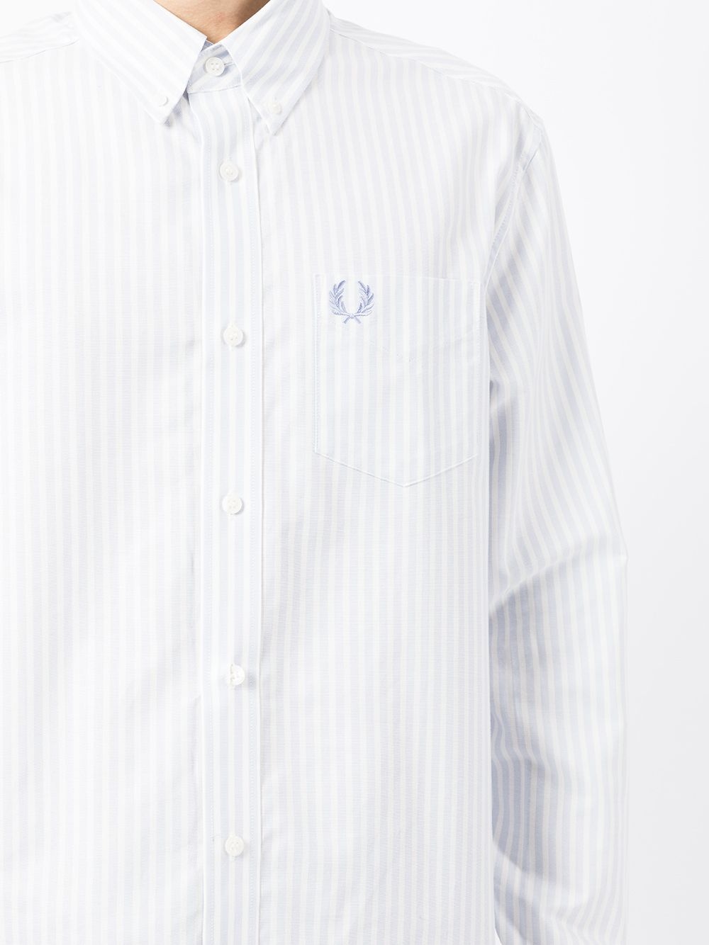 striped logo shirt - 5