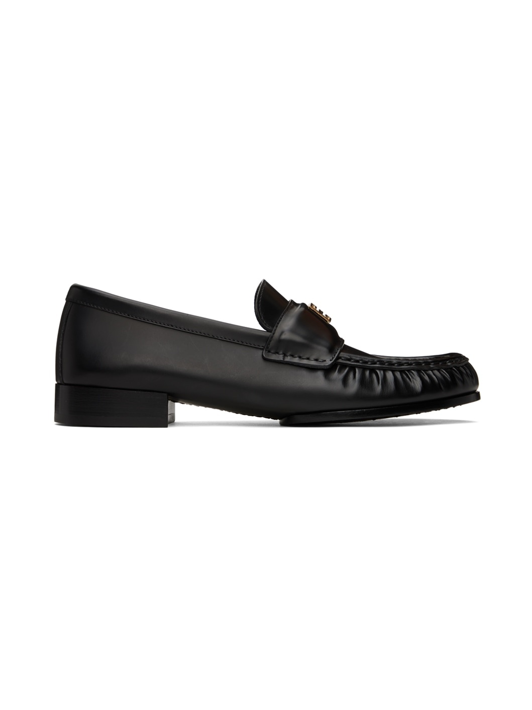 Black 4G Leather Loafers - 1
