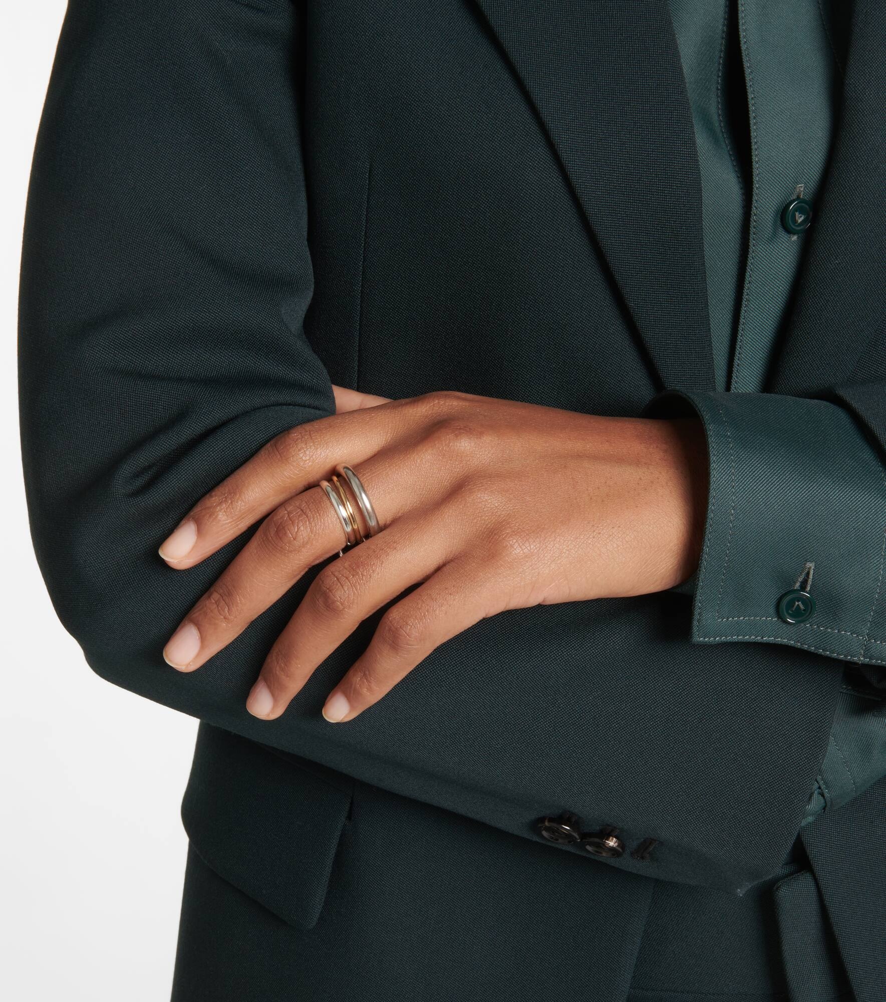 Amaryllis sterling silver and 18kt gold ring - 5