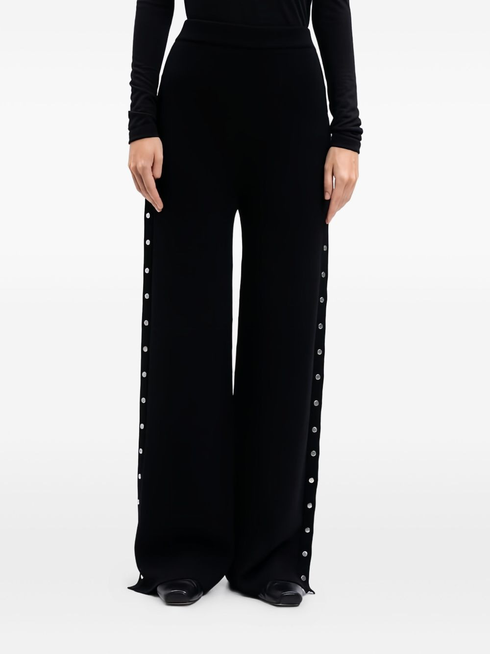 button-detailed  trousers - 3