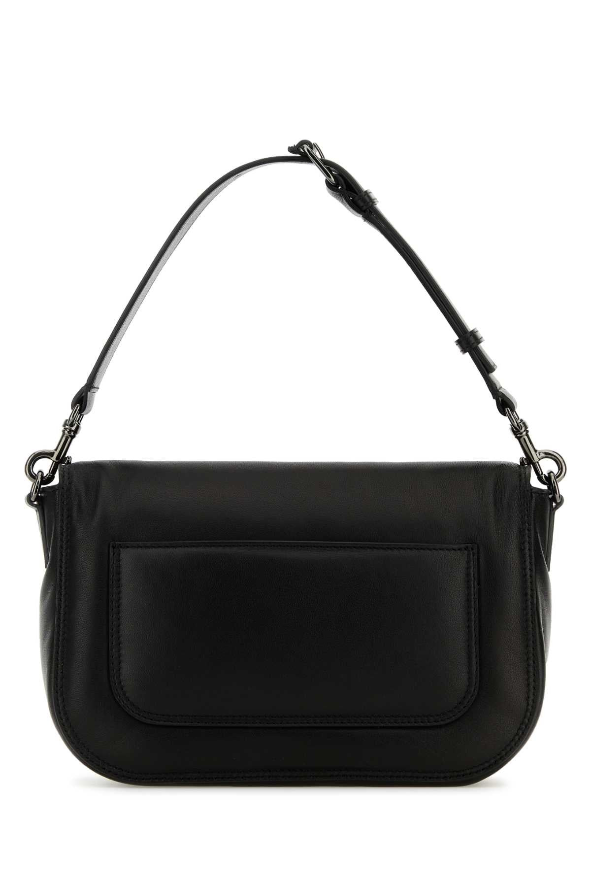 Valentino Garavani Men Black Leather Locã² Handbag - 3