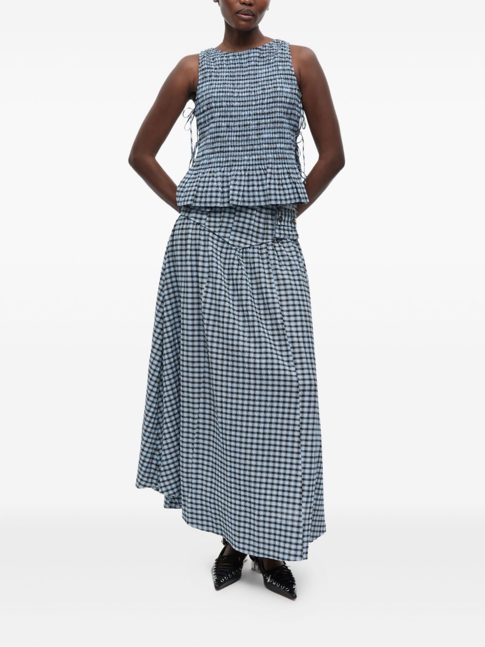 checkered top - 2