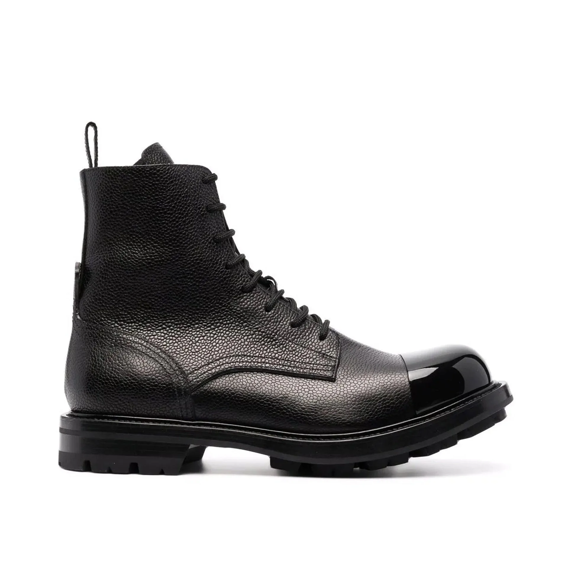 Alexander Mcqueen Leather Lace Up Boots Men - 1