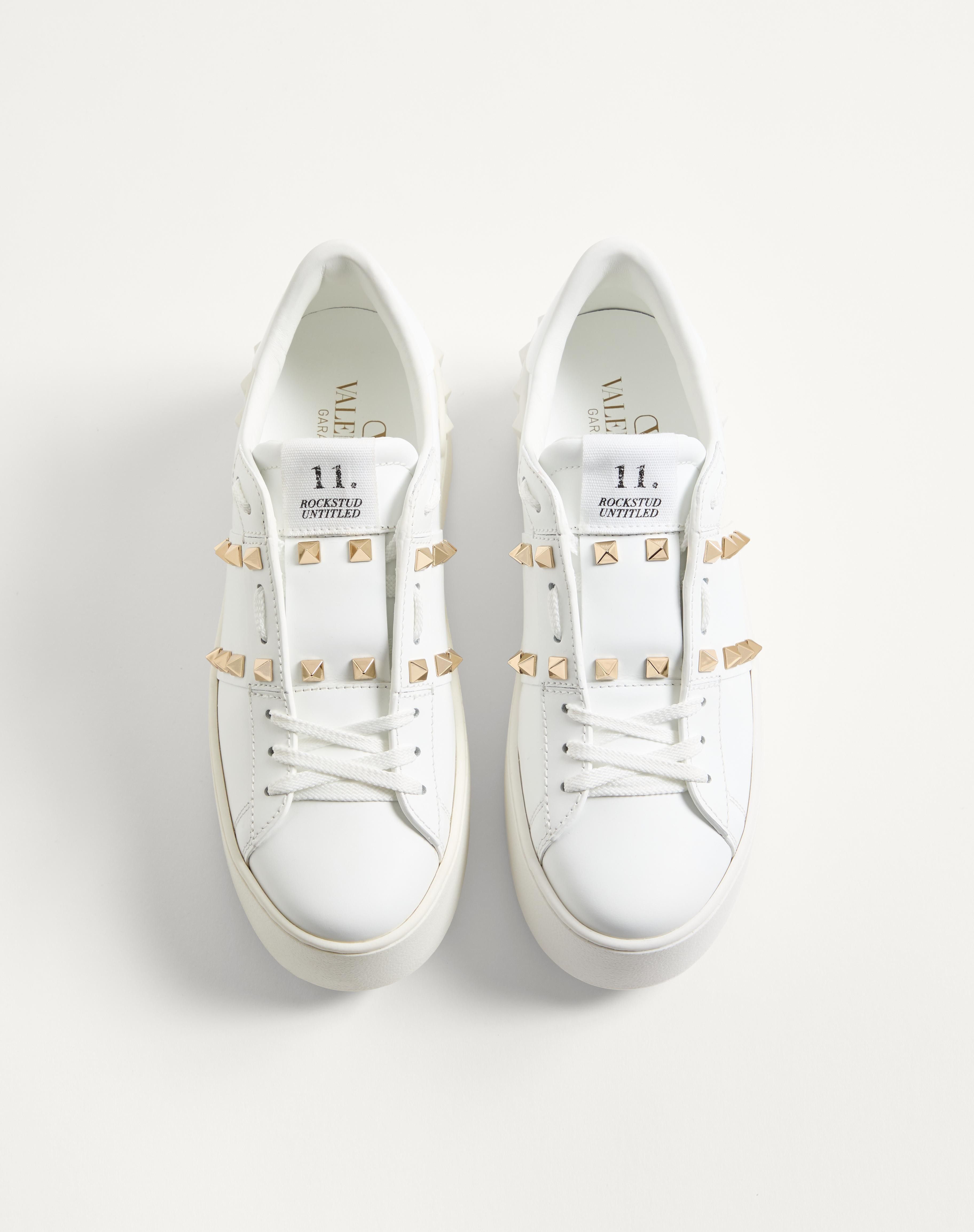 FLATFORM ROCKSTUD UNTITLED SNEAKER IN CALFSKIN - 5