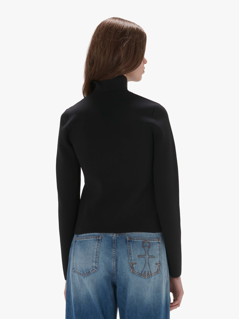 zip-up fine-knit cardigan 3