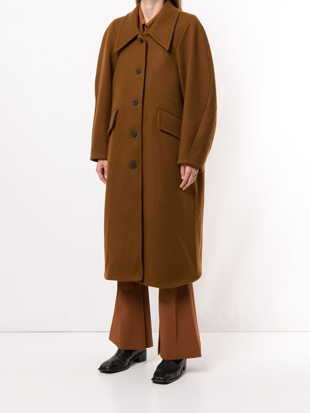 oversize wool coat - 3