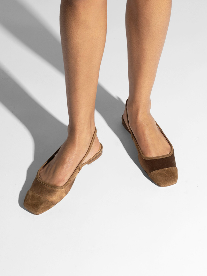 Aeyde Geraldine Satin Toe-Cap Flats outlook