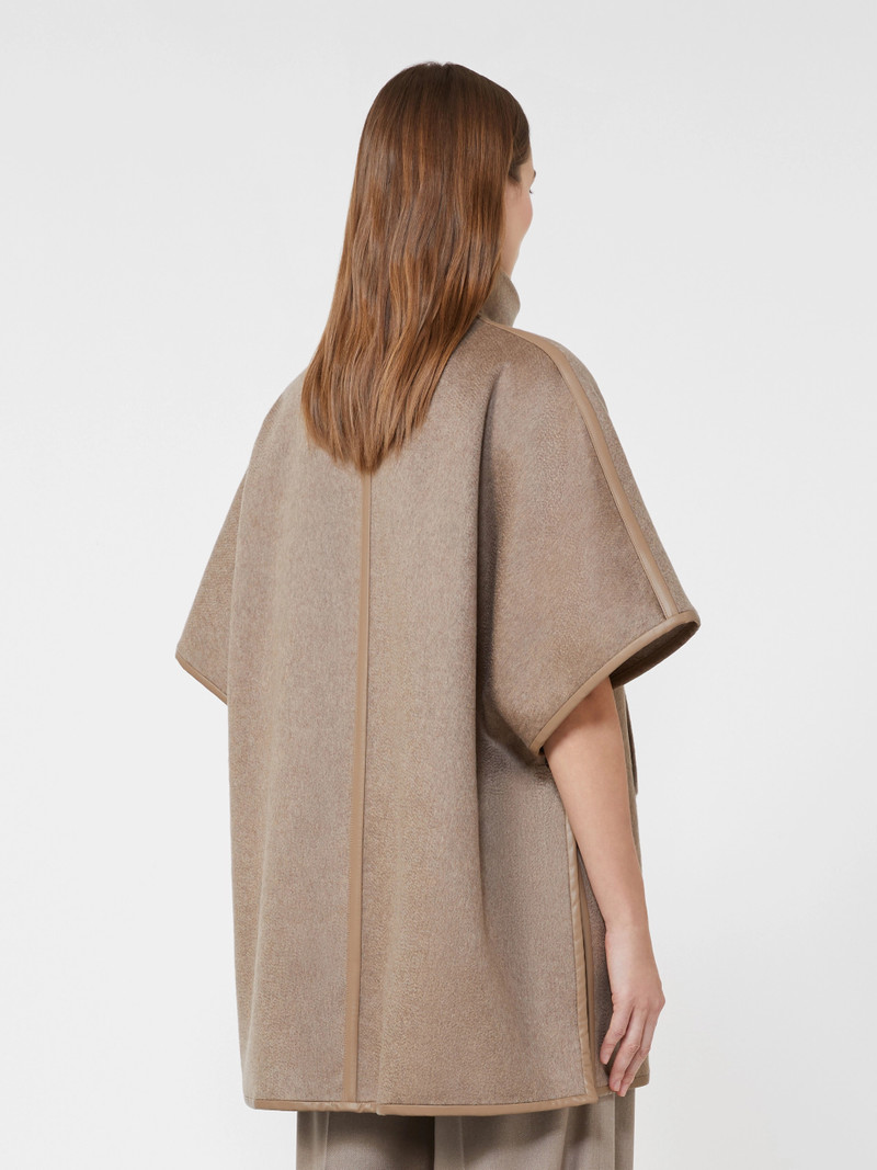 OCA Cashmere zibeline cape - BROWN 4