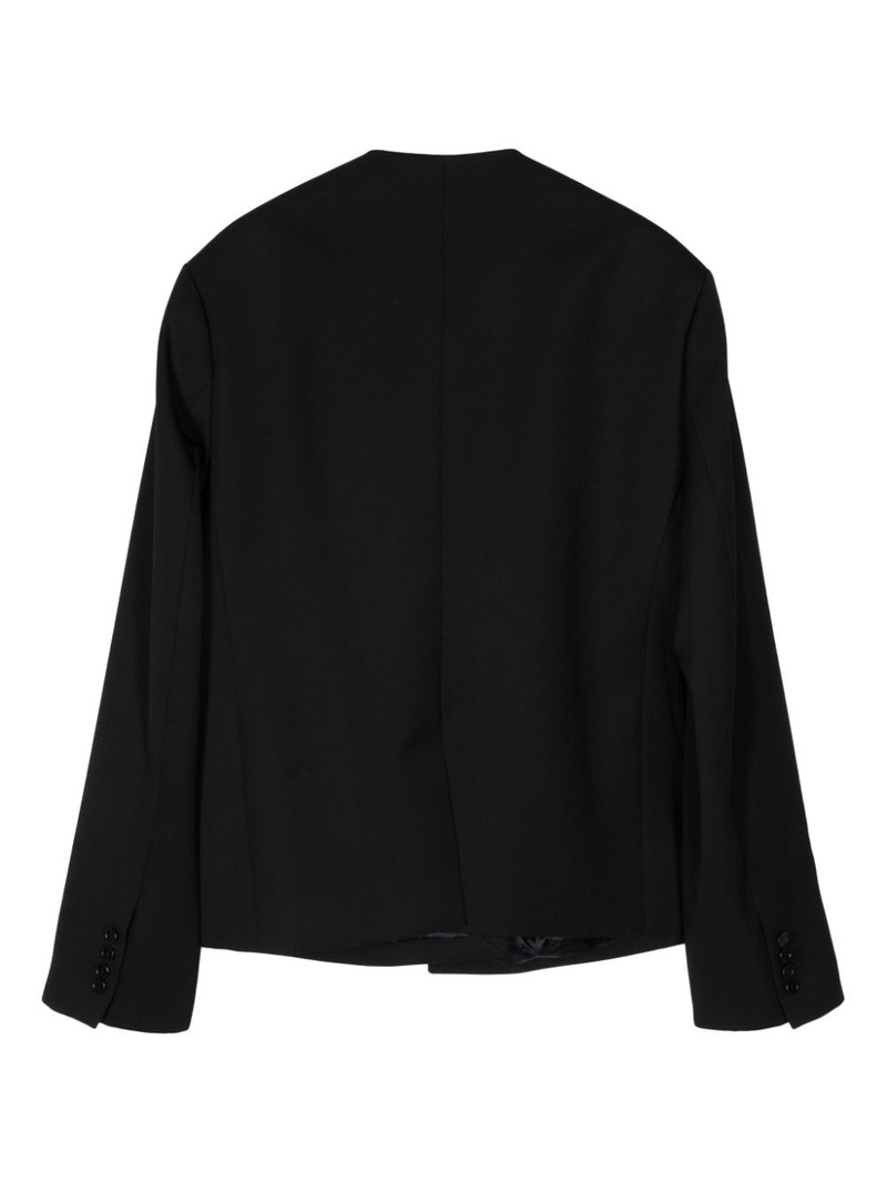 BOTTER collarless virgin-wool blazer outlook