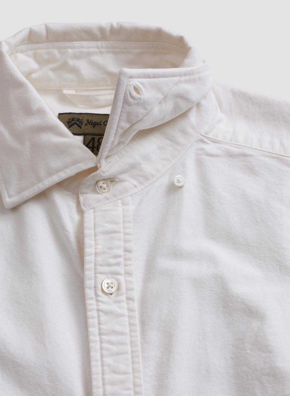 British Officers Shirt in White - 7