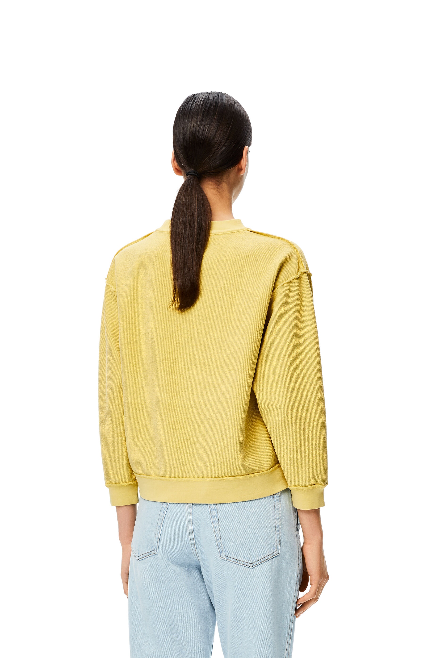 LOEWE anagram embroidered sweatshirt in cotton - 4