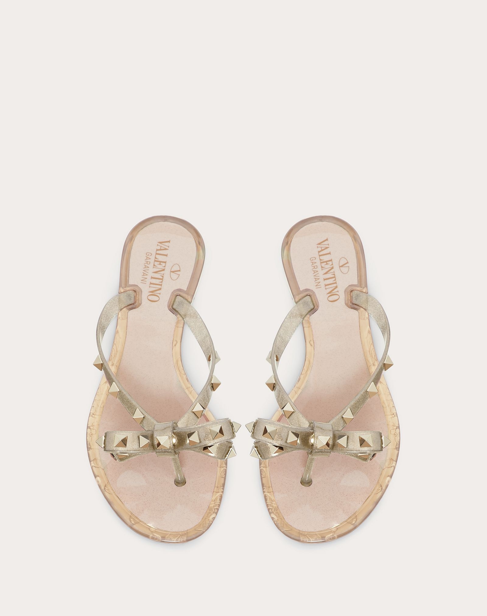 Rockstud Glittered Rubber Flip Flop - 4