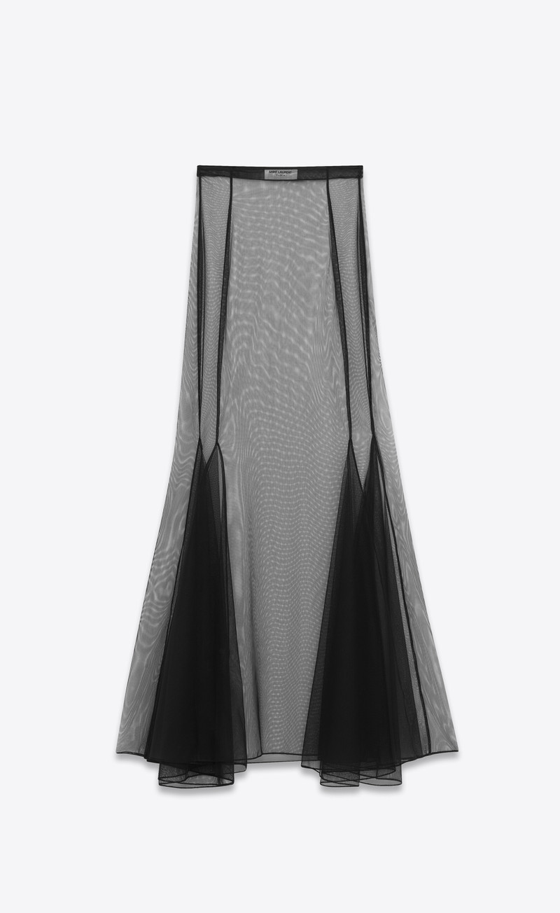 long skirt in stretch tulle 1