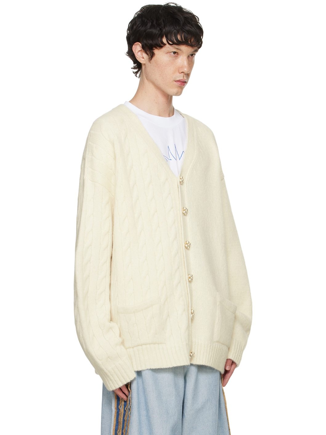 Off-White Split Cardigan - 2