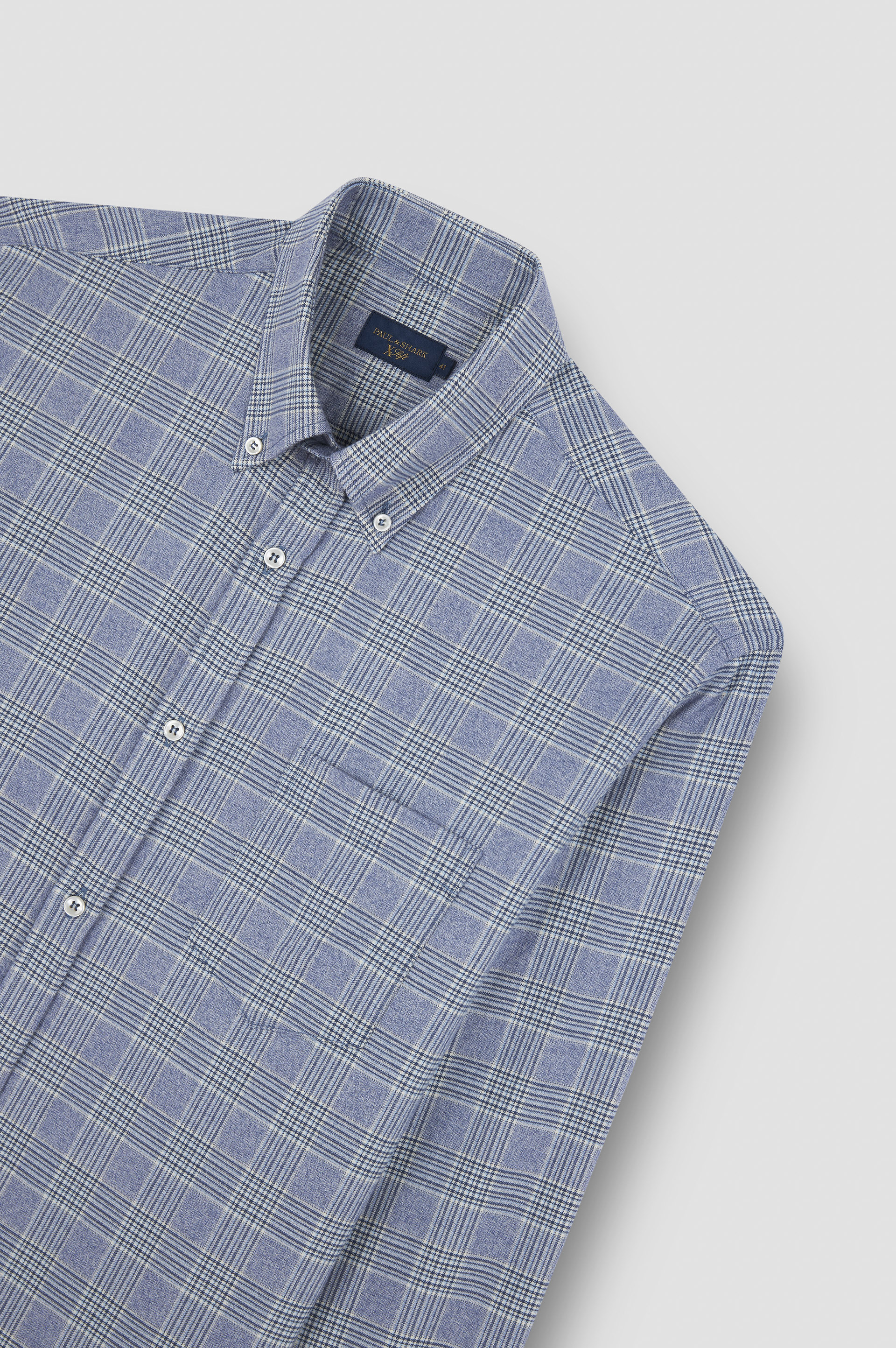 X-SOFT COTTON SHIRT WITH CHECKERED PATTERN - 5