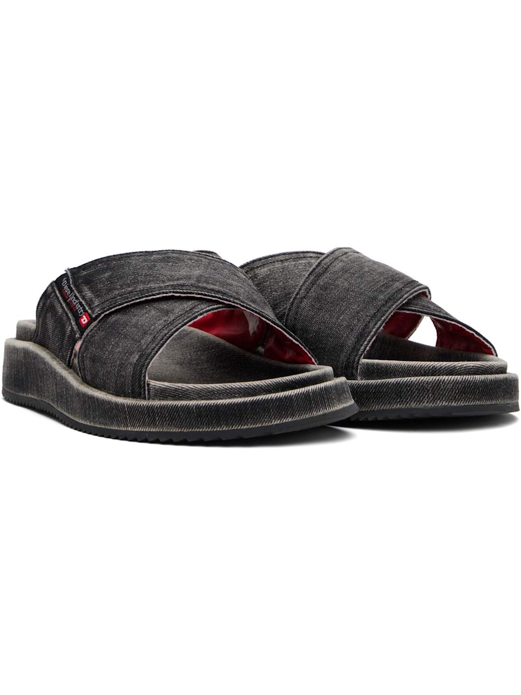 Black Sa-Slide Cris Cros Sandals - 4