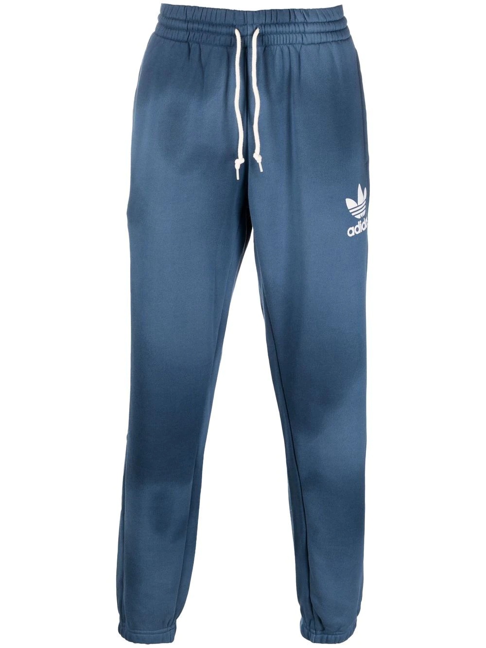 washed-effect logo-print track pants - 1