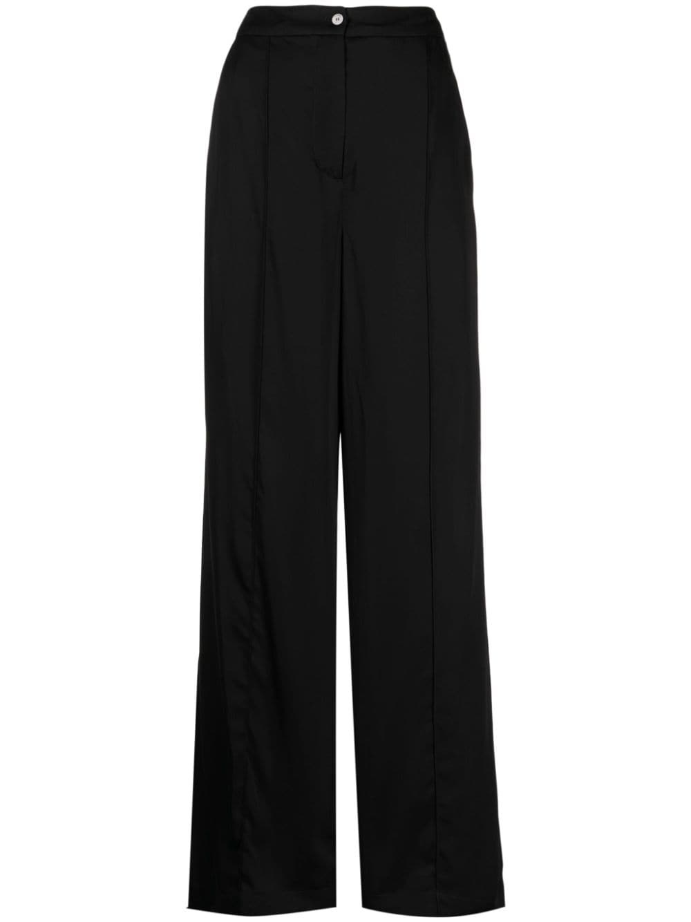 high-waist straight-leg trousers - 1