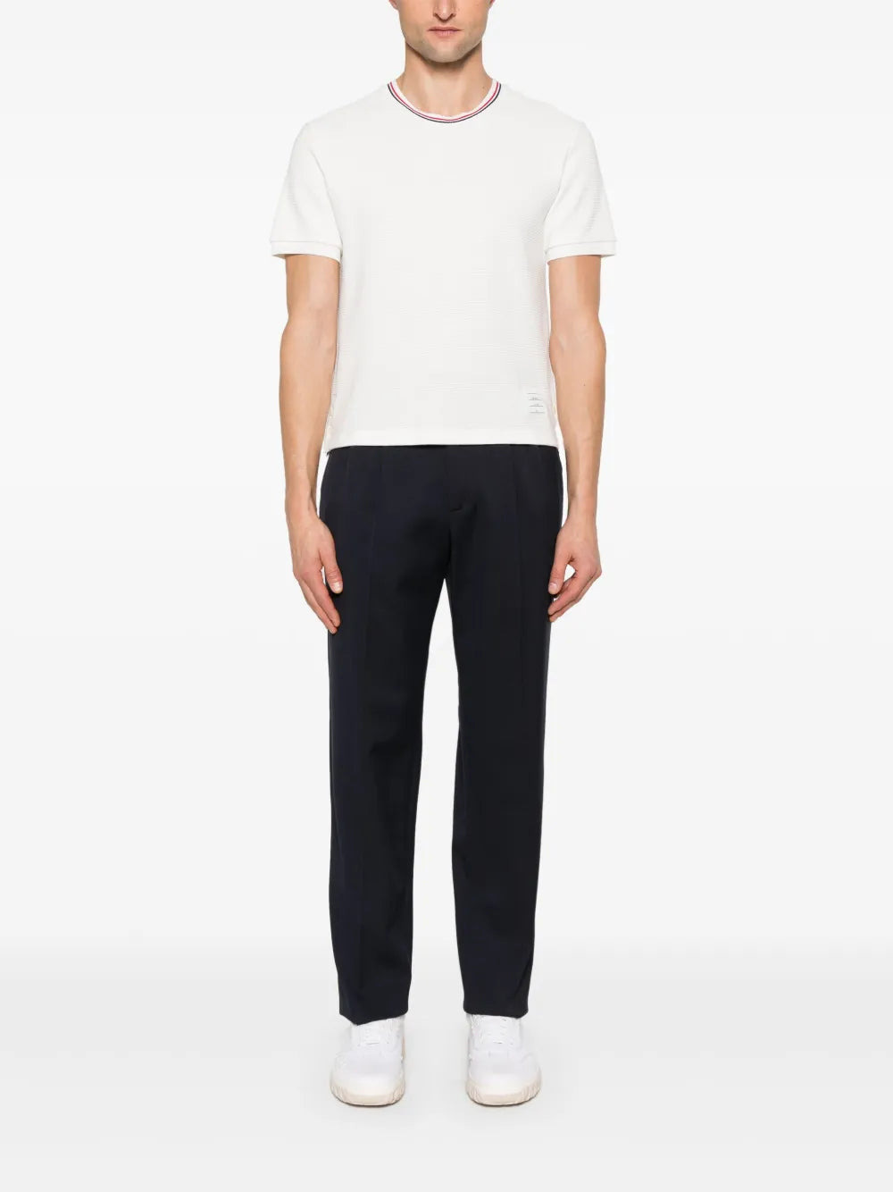Cotton Waffle Rib Cuff Tee Men - 2