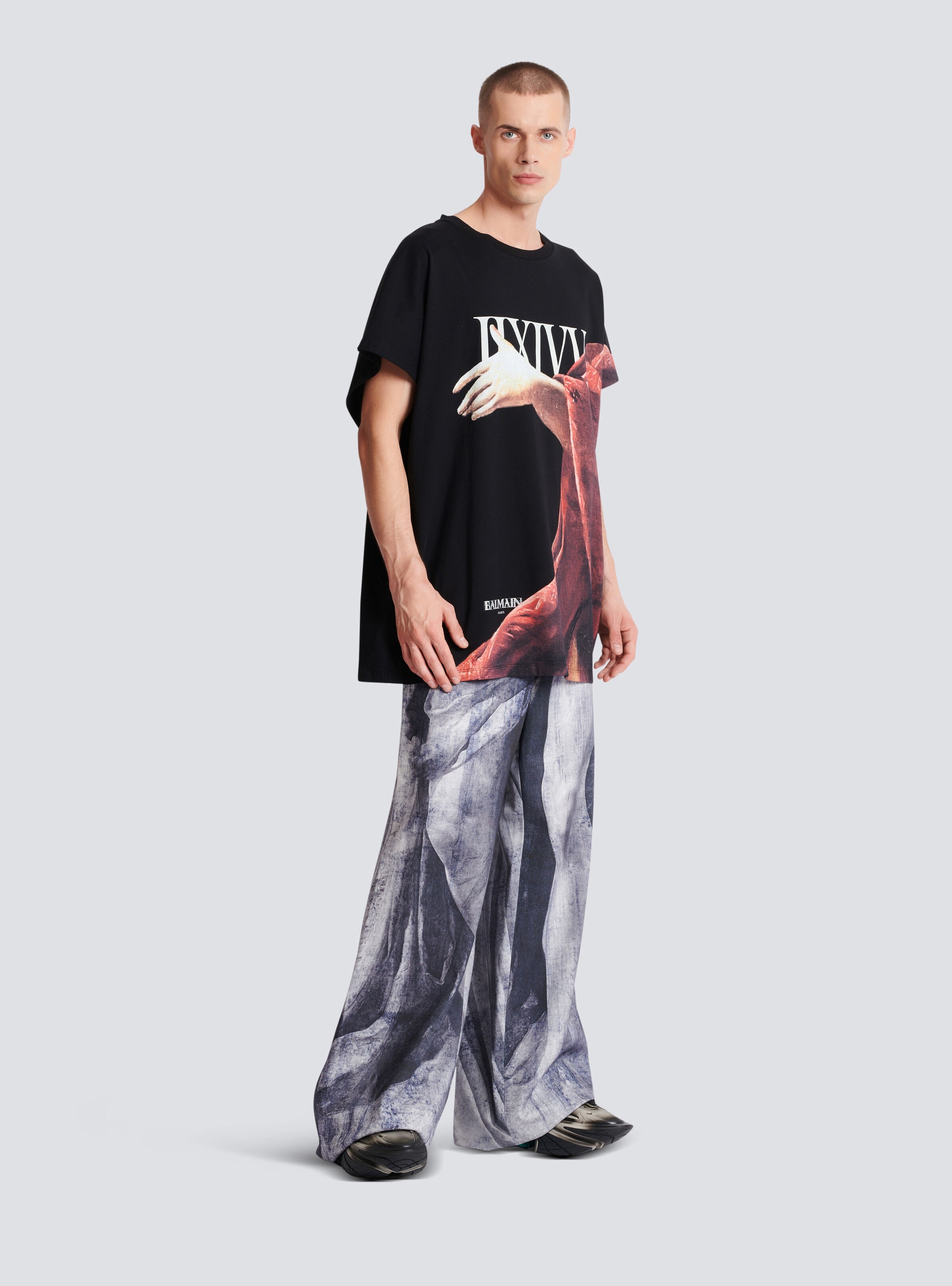 Boxy fit statue print T-shirt - 3